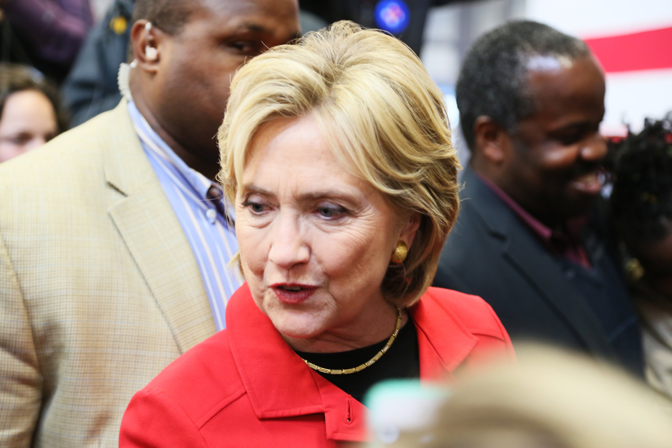 Hillary Clinton campaigning in 2016